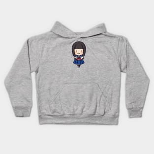 Cute Japanese Student Girl Kids Hoodie